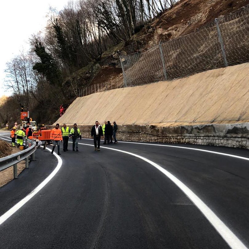 Ripristino e consolidamento della scarpata a monte della S.P. ex SS19