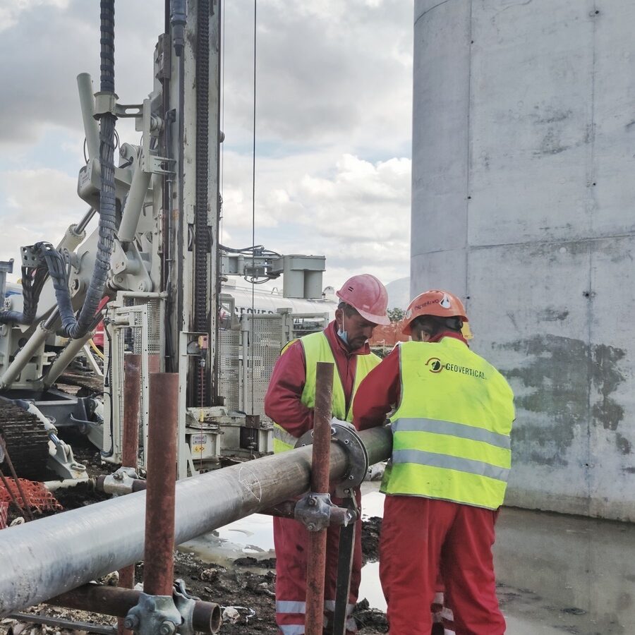 Cantiere CFT Caserta - Carotaggi su opere in c.a.