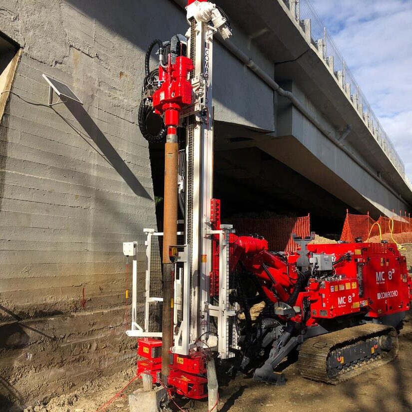 Inizio delle perforazioni con la nostra COMACCHIO MC 8