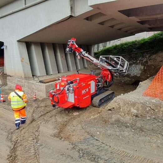 Inizio delle perforazioni con la nostra COMACCHIO MC 8