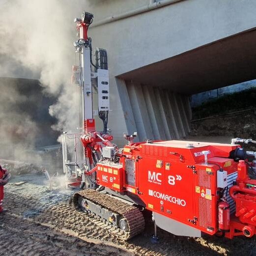 Inizio delle perforazioni con la nostra COMACCHIO MC 8