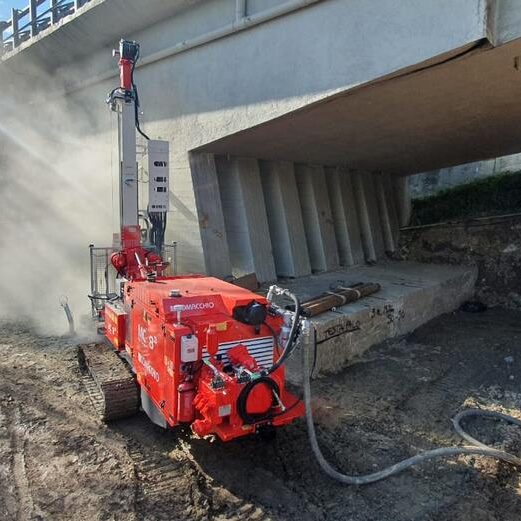 Inizio delle perforazioni con la nostra COMACCHIO MC 8