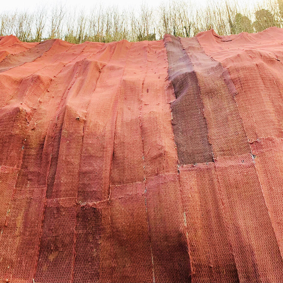 Valmontone - 4000 m² di geostuoia su biorete in cocco